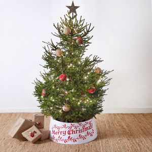 Merry Christmas Tree Collar 28''W x 11''H